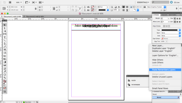 InDesign Remembers
